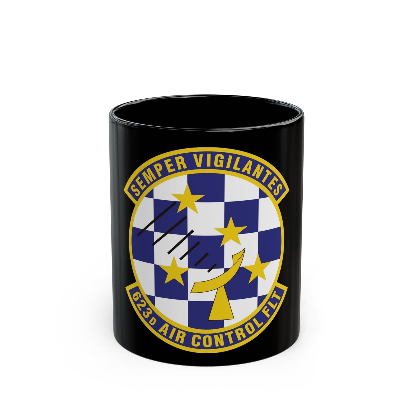 623 Air Control Squadron PACAF (U.S. Air Force) Black Coffee Mug-11oz-The Sticker Space