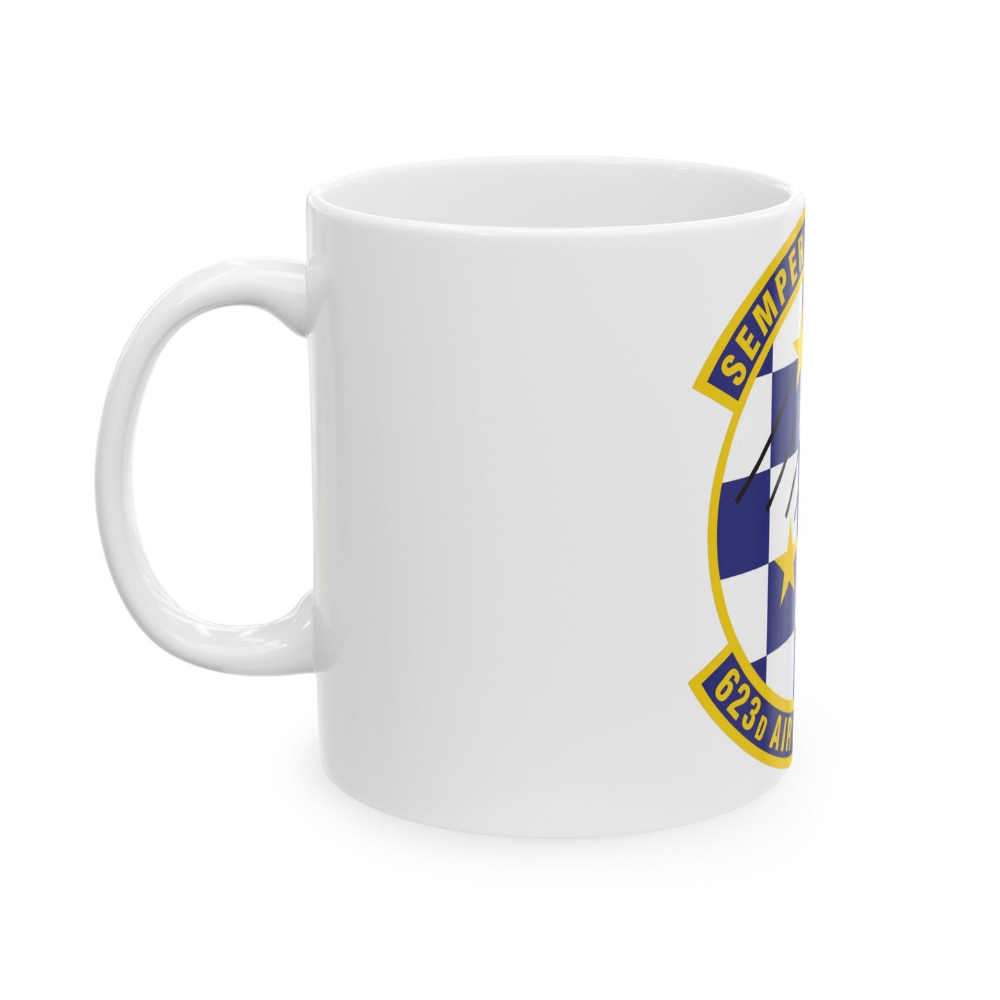 623 Air Control Squadron PACAF (U.S. Air Force) White Coffee Mug-The Sticker Space