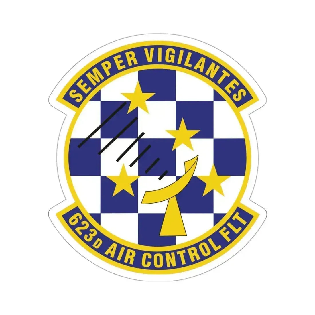 623 Air Control Squadron PACAF (U.S. Air Force) STICKER Vinyl Die-Cut Decal 3 Inch - The Sticker Space