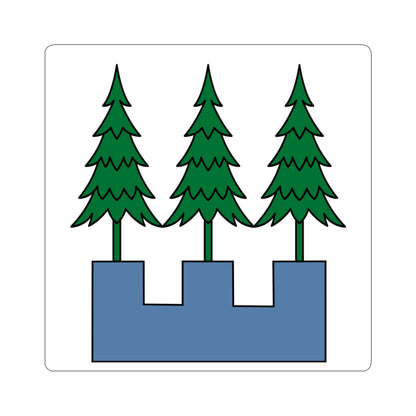 CHE Wald ZH 1910 Flag (Switzerland) STICKER Vinyl Kiss-Cut Decal
