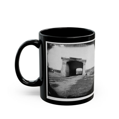 Richmond, Va. Ruins Of Richmond & Danville Railroad Bridge (U.S. Civil War) Black Coffee Mug