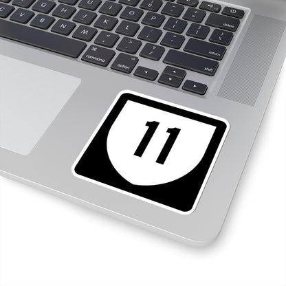 PR urban primary 11 (Puerto Rico) (Road Sign) STICKER Vinyl Kiss-Cut Decal
