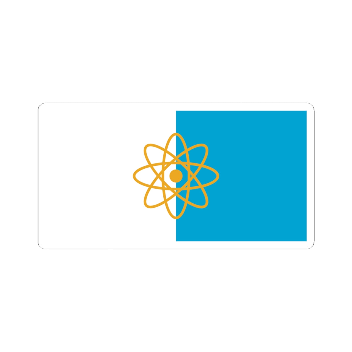 Flag of Kurchatov Kursk oblast (Russia) STICKER Vinyl Kiss-Cut Decal