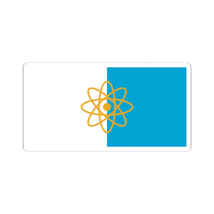 Flag of Kurchatov Kursk oblast (Russia) STICKER Vinyl Kiss-Cut Decal