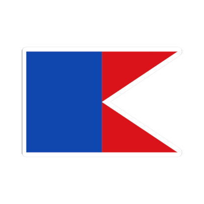 Flag maritime melilla (Spain) STICKER Vinyl Kiss-Cut Decal