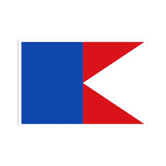 Flag maritime melilla (Spain) STICKER Vinyl Kiss-Cut Decal