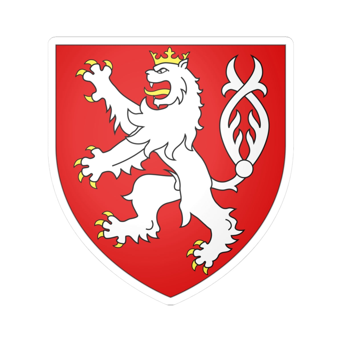 Blason Bo Bohême (Czech Republic) (Coat of Arms) STICKER Vinyl Kiss-Cut Decal