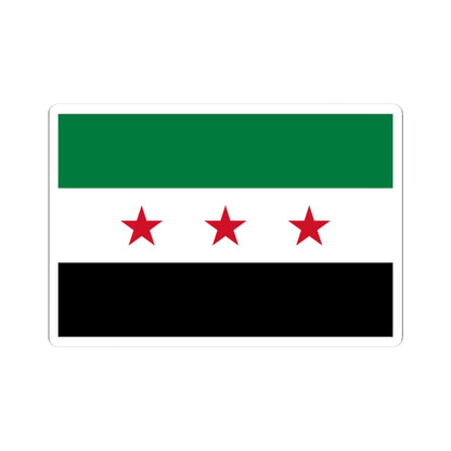 Flag of the Syrian revolution small stars (Syria) STICKER Vinyl Kiss-Cut Decal