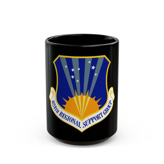 624th Regional Support Group (U.S. Air Force) Black Coffee Mug-15oz-The Sticker Space