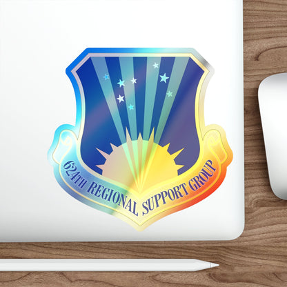 624th Regional Support Group (U.S. Air Force) Holographic STICKER Die-Cut Vinyl Decal-The Sticker Space