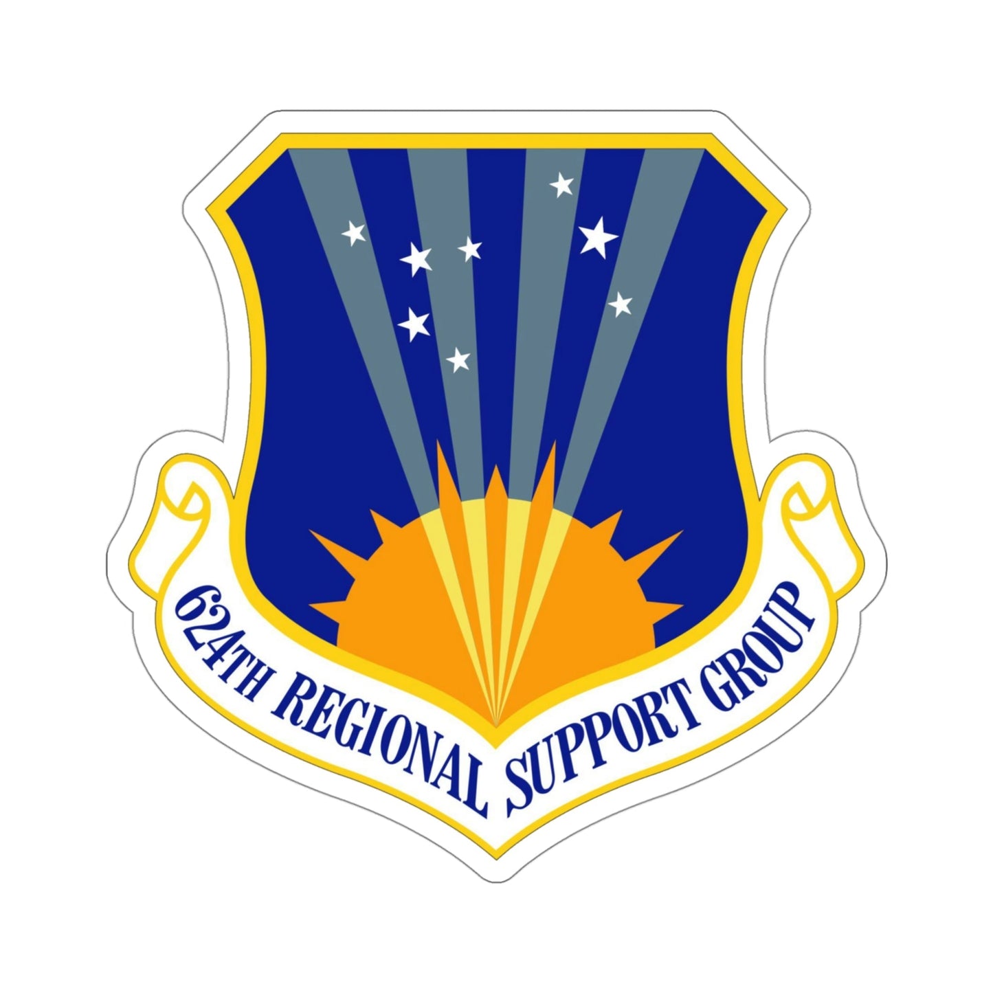 624th Regional Support Group (U.S. Air Force) STICKER Vinyl Die-Cut Decal-4 Inch-The Sticker Space