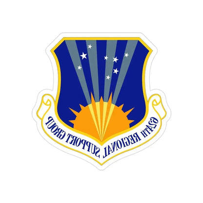 624th Regional Support Group (U.S. Air Force) REVERSE PRINT Transparent Die-Cut STICKER - The Sticker Space