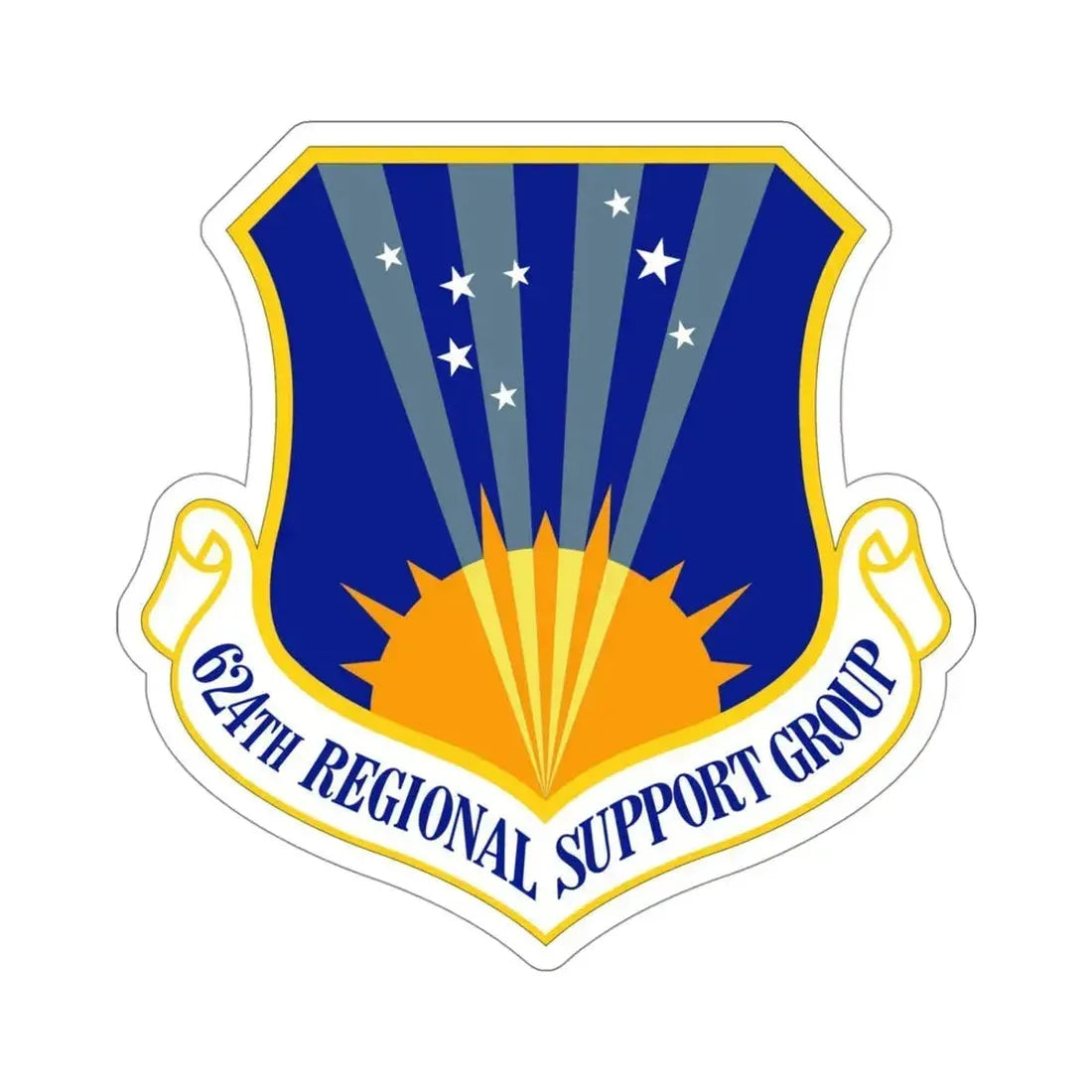 624th Regional Support Group (U.S. Air Force) STICKER Vinyl Die-Cut Decal 4 Inch - The Sticker Space