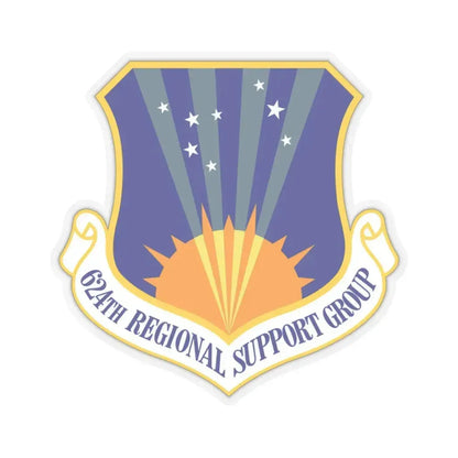 624th Regional Support Group (U.S. Air Force) STICKER Vinyl Kiss-Cut Decal 3 Inch Transparent - The Sticker Space