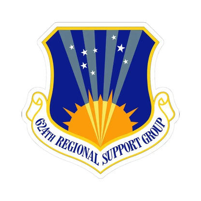 624th Regional Support Group (U.S. Air Force) STICKER Vinyl Kiss-Cut Decal 3 Inch White - The Sticker Space