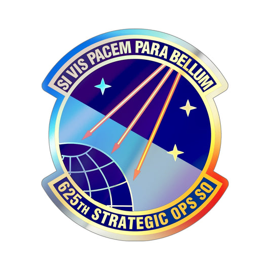 625 Strategic Operations Sq AFGSC (U.S. Air Force) Holographic STICKER Die-Cut Vinyl Decal-6 Inch-The Sticker Space