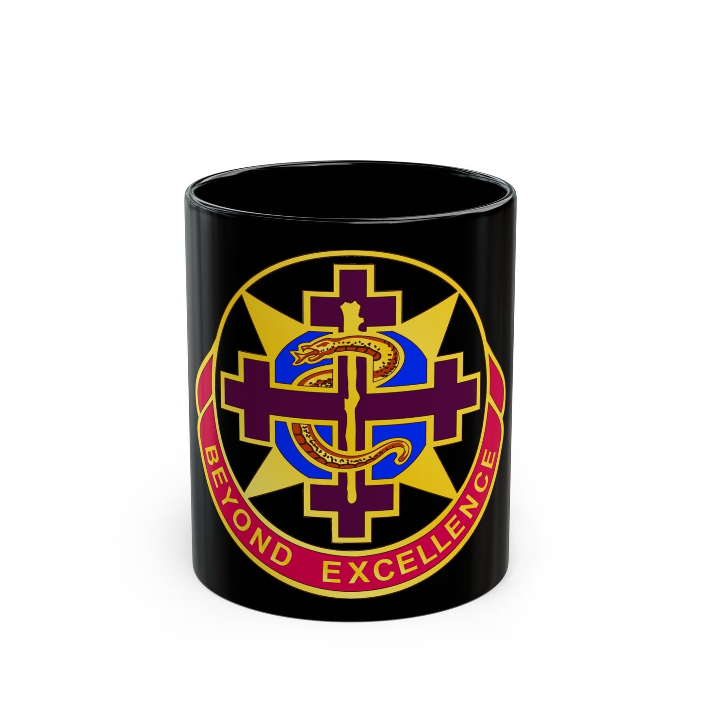 6250 US Hospital (U.S. Army) Black Coffee Mug-11oz-The Sticker Space