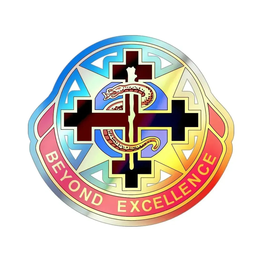 6250 US Hospital (U.S. Army) Holographic STICKER Die-Cut Vinyl Decal - The Sticker Space