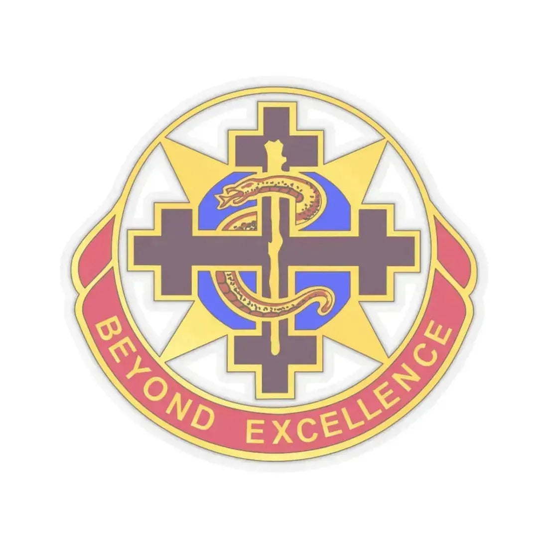 6250 US Hospital (U.S. Army) STICKER Vinyl Kiss-Cut Decal 3 Inch Transparent - The Sticker Space