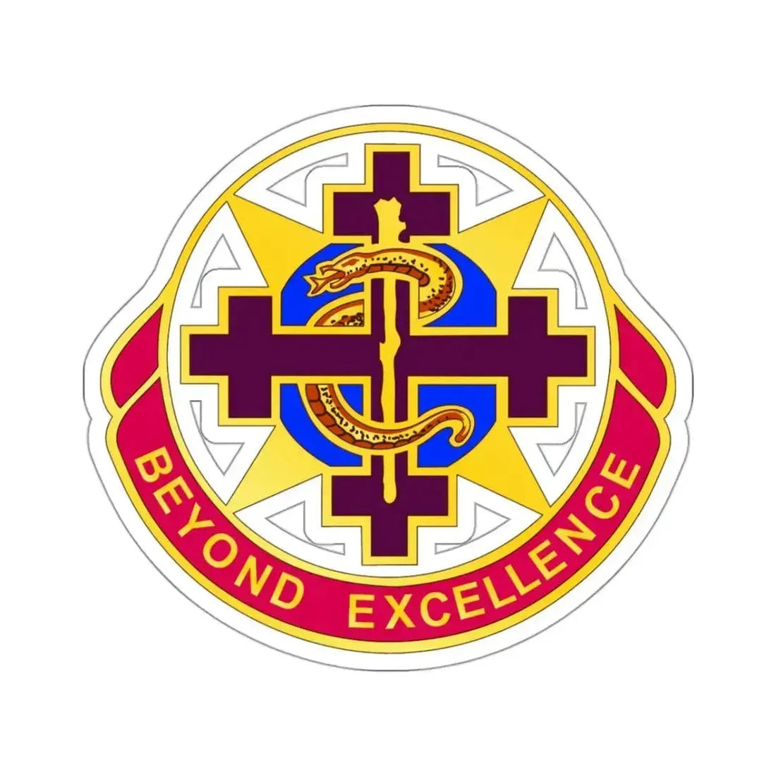 6250 US Hospital (U.S. Army) STICKER Vinyl Kiss-Cut Decal 3 Inch White - The Sticker Space