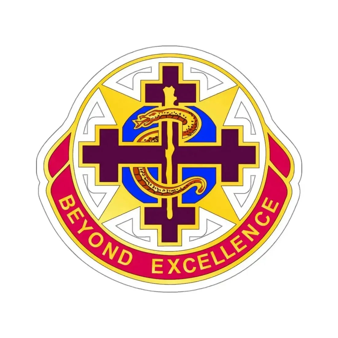 6250 US Hospital (U.S. Army) STICKER Vinyl Kiss-Cut Decal 4 Inch White - The Sticker Space