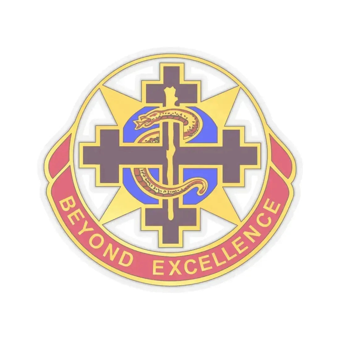 6250 US Hospital (U.S. Army) STICKER Vinyl Kiss-Cut Decal 6 Inch Transparent - The Sticker Space