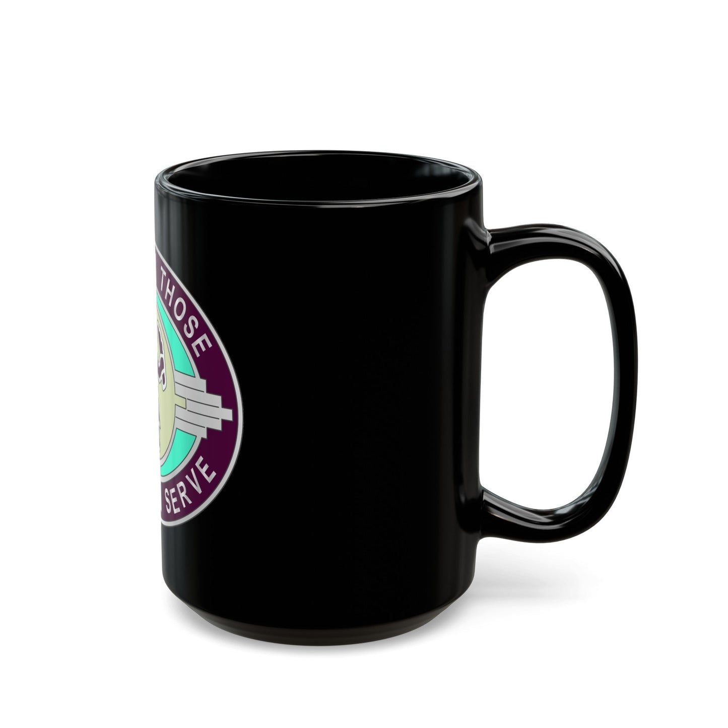 6251 US Hospital (U.S. Army) Black Coffee Mug-The Sticker Space