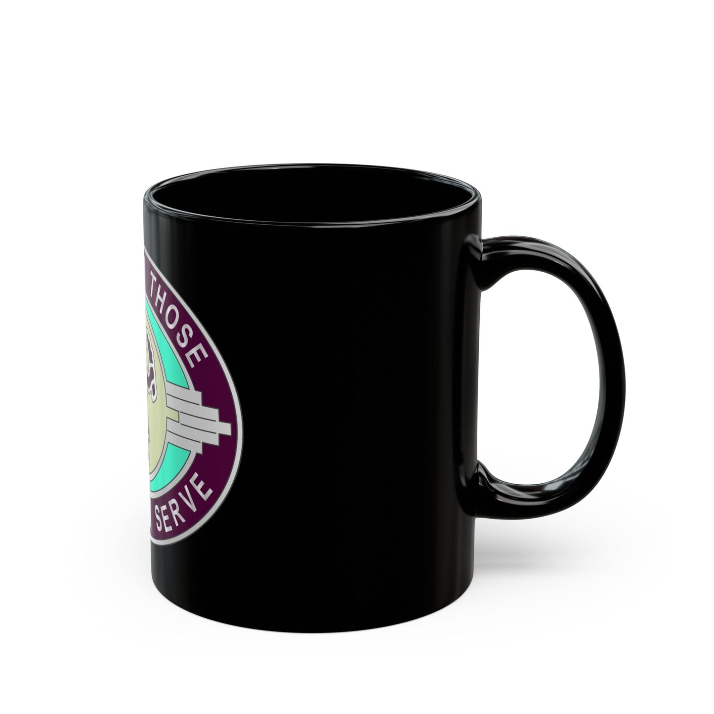 6251 US Hospital (U.S. Army) Black Coffee Mug-The Sticker Space