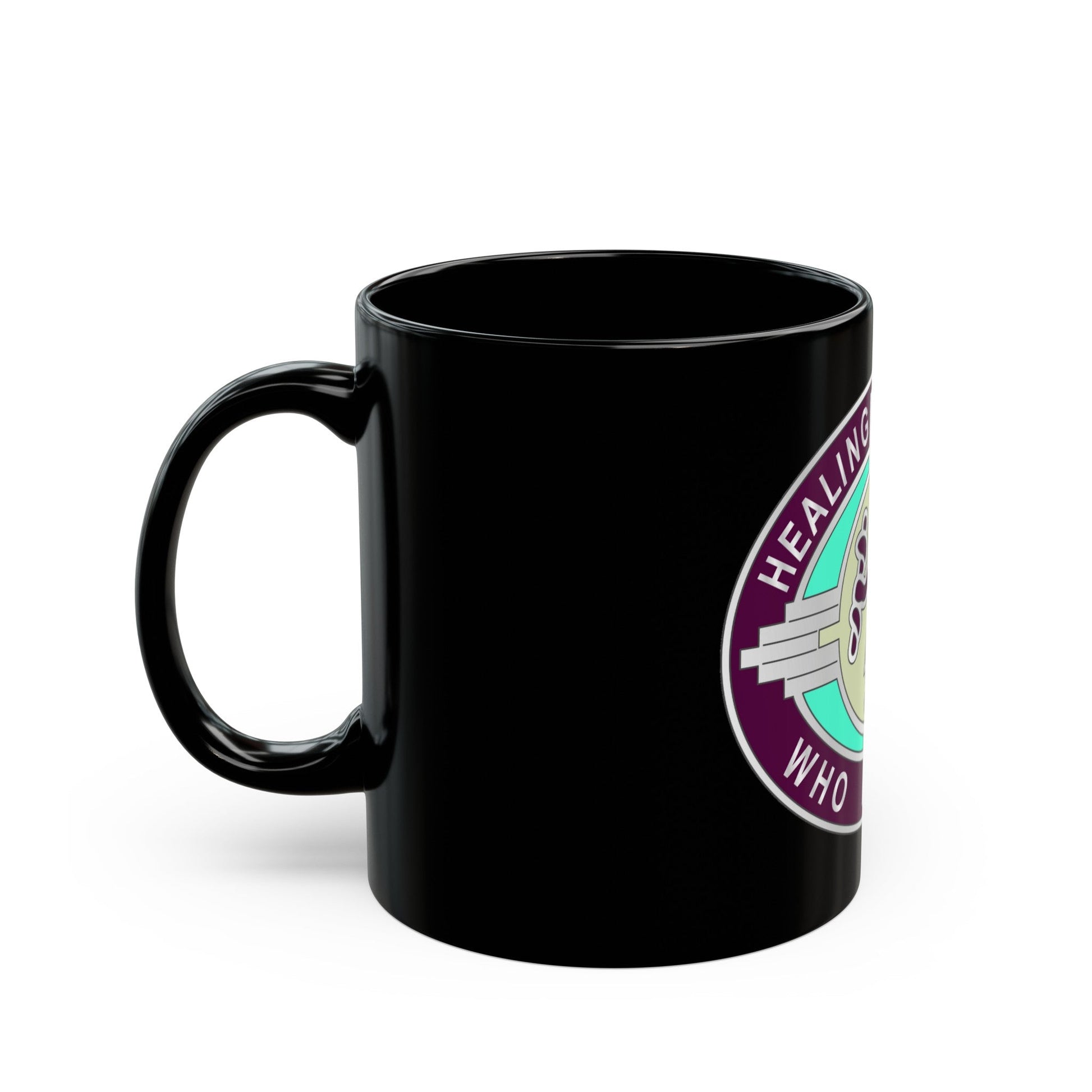 6251 US Hospital (U.S. Army) Black Coffee Mug-The Sticker Space