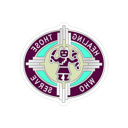 6251 US Hospital (U.S. Army) REVERSE PRINT Transparent STICKER-2 Inch-The Sticker Space