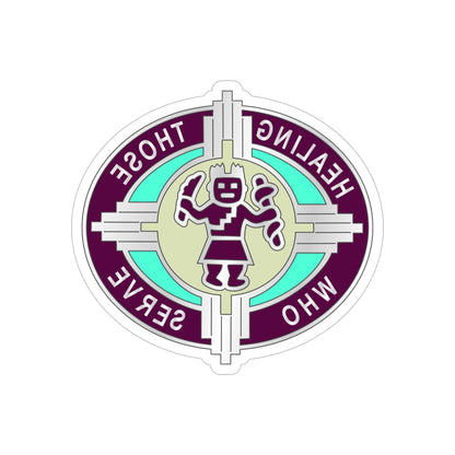 6251 US Hospital (U.S. Army) REVERSE PRINT Transparent STICKER-6" × 6"-The Sticker Space