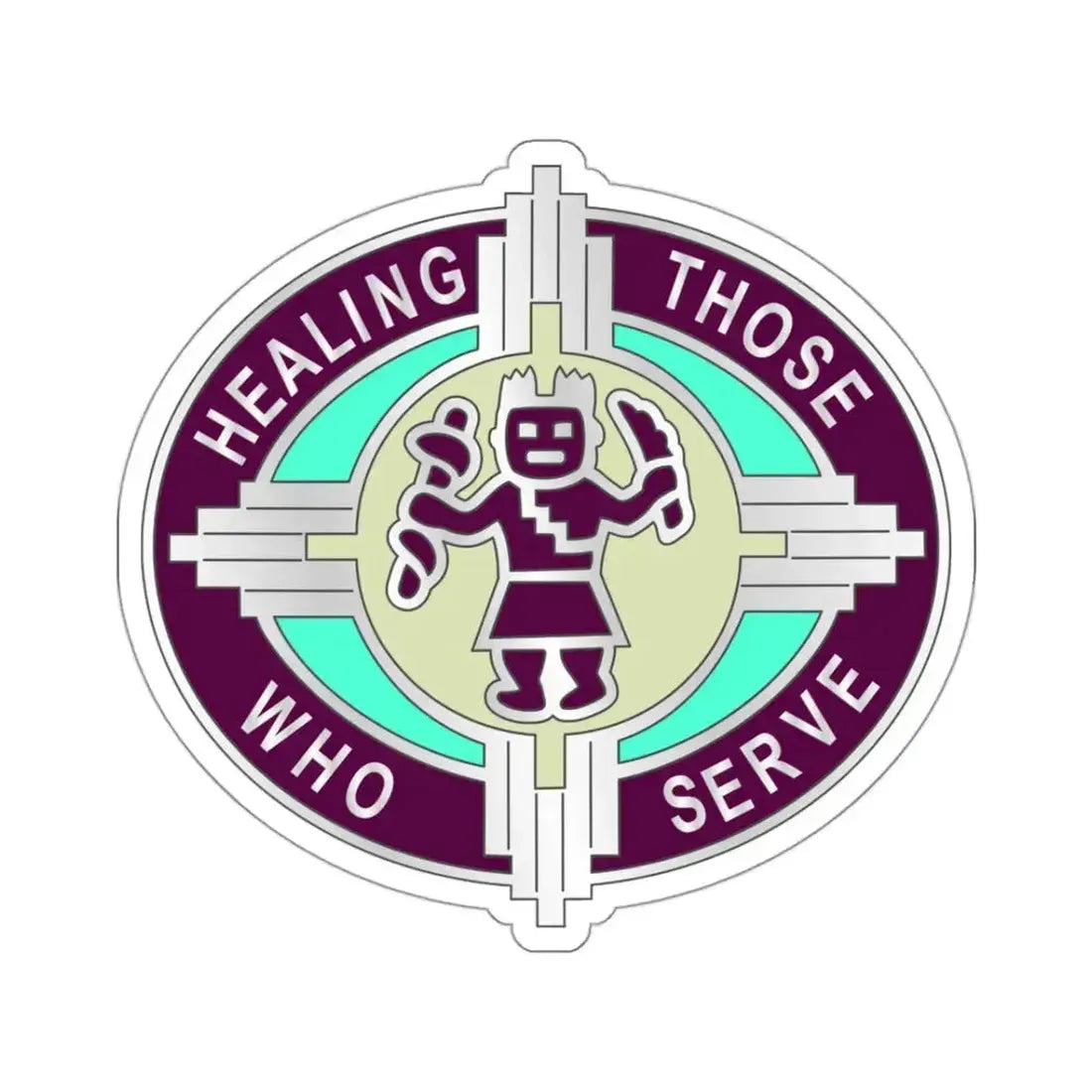 6251 US Hospital (U.S. Army) STICKER Vinyl Kiss-Cut Decal 3 Inch White - The Sticker Space