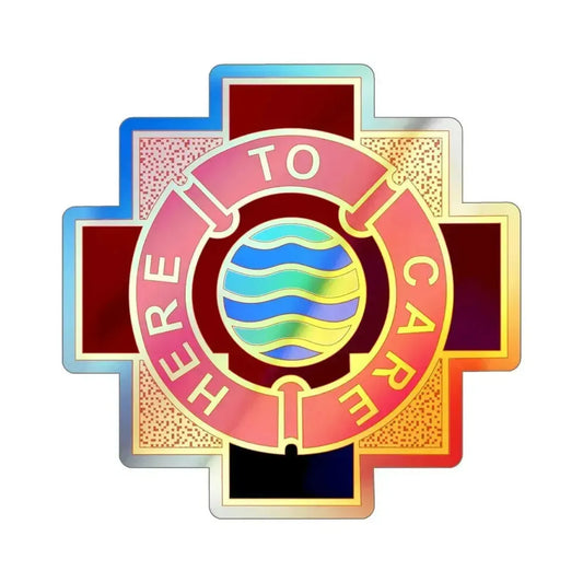 6253 US Hospital (U.S. Army) Holographic STICKER Die-Cut Vinyl Decal 6 Inch Holographic - The Sticker Space