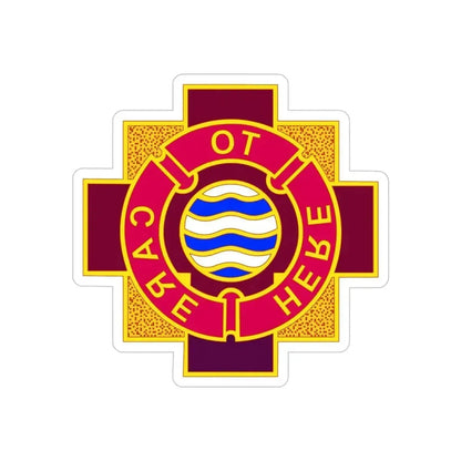 6253 US Hospital (U.S. Army) REVERSE PRINT Transparent Die-Cut STICKER 5 Inch Die-Cut Transparent - The Sticker Space
