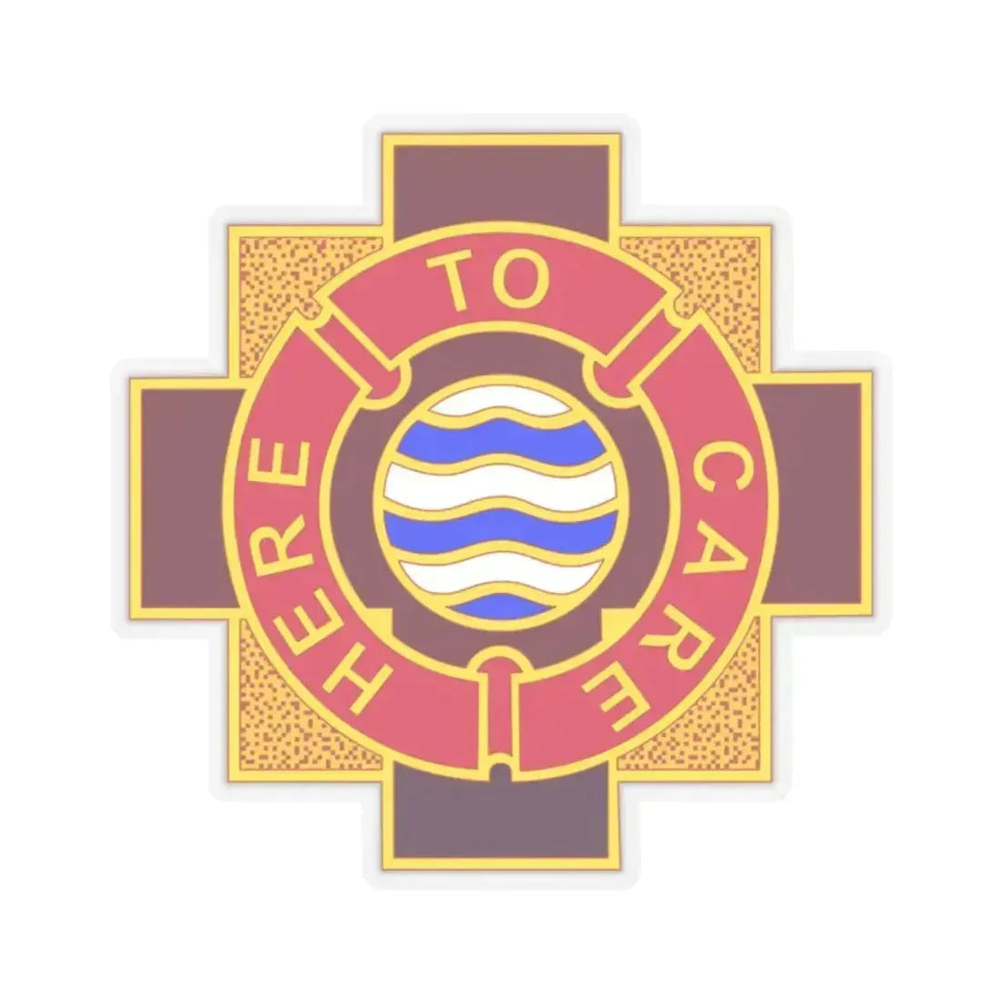 6253 US Hospital (U.S. Army) STICKER Vinyl Kiss-Cut Decal 2 Inch Transparent - The Sticker Space