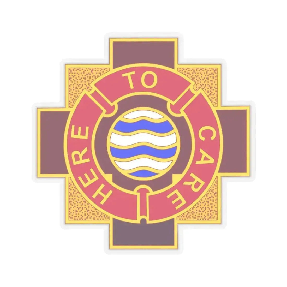 6253 US Hospital (U.S. Army) STICKER Vinyl Kiss-Cut Decal 3 Inch Transparent - The Sticker Space