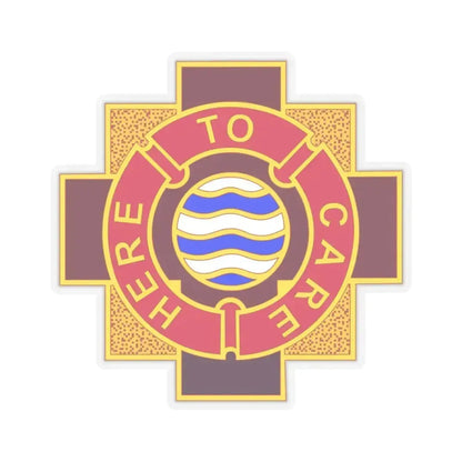 6253 US Hospital (U.S. Army) STICKER Vinyl Kiss-Cut Decal 3 Inch Transparent - The Sticker Space