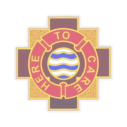 6253 US Hospital (U.S. Army) STICKER Vinyl Kiss-Cut Decal 4 Inch Transparent - The Sticker Space