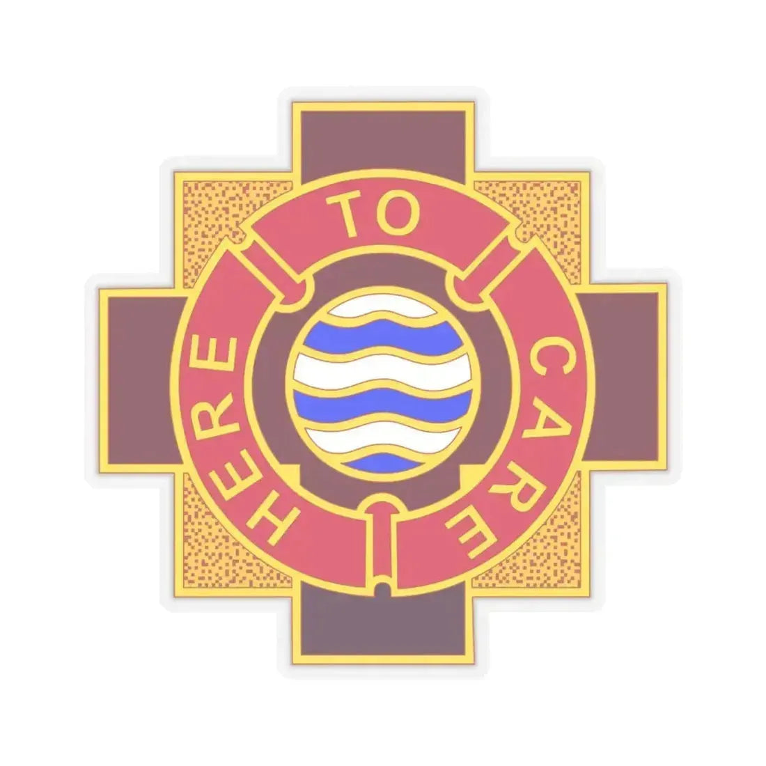 6253 US Hospital (U.S. Army) STICKER Vinyl Kiss-Cut Decal 6 Inch Transparent - The Sticker Space