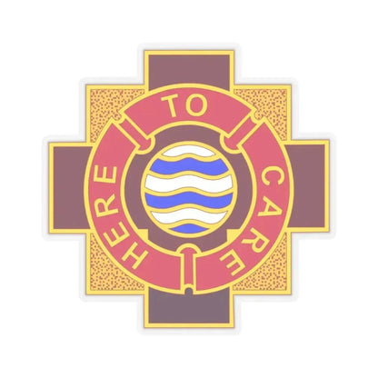 6253 US Hospital (U.S. Army) STICKER Vinyl Kiss-Cut Decal 6 Inch Transparent - The Sticker Space