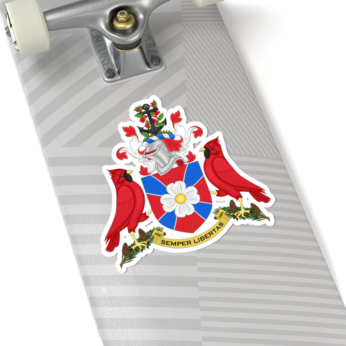 Arms of Prince George County Virginia (United States) (Coat of Arms) STICKER Vinyl Kiss-Cut Decal