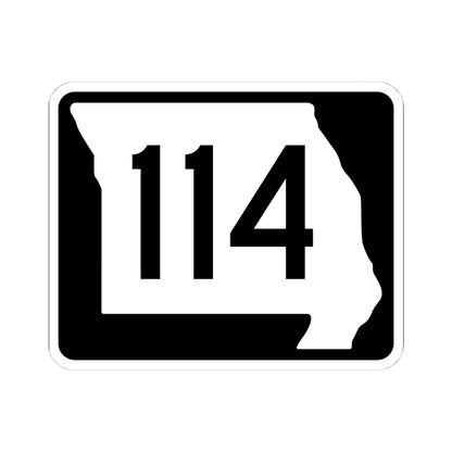 MO-114 (Missouri) (Road Sign) STICKER Vinyl Kiss-Cut Decal