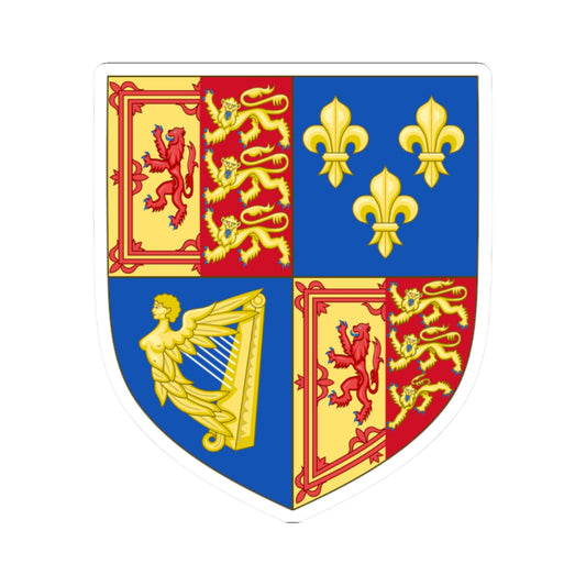 Arms of Great Britain in Scotland 1707-1714 (United Kingdom) (Coat of Arms) STICKER Vinyl Kiss-Cut Decal
