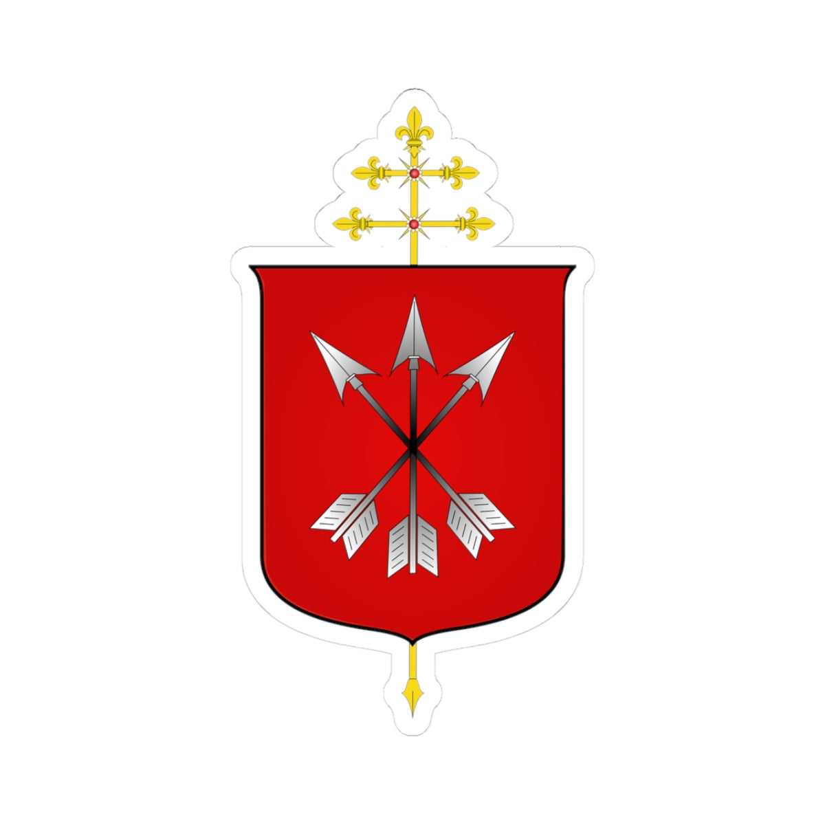 Arquidiocese do rio (Brazil) (Coat of Arms) STICKER Vinyl Kiss-Cut Decal