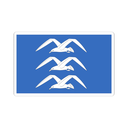 Flag of Haugesund (Norway) STICKER Vinyl Kiss-Cut Decal
