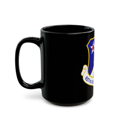 627 Air Base Group AMC (U.S. Air Force) Black Coffee Mug-The Sticker Space