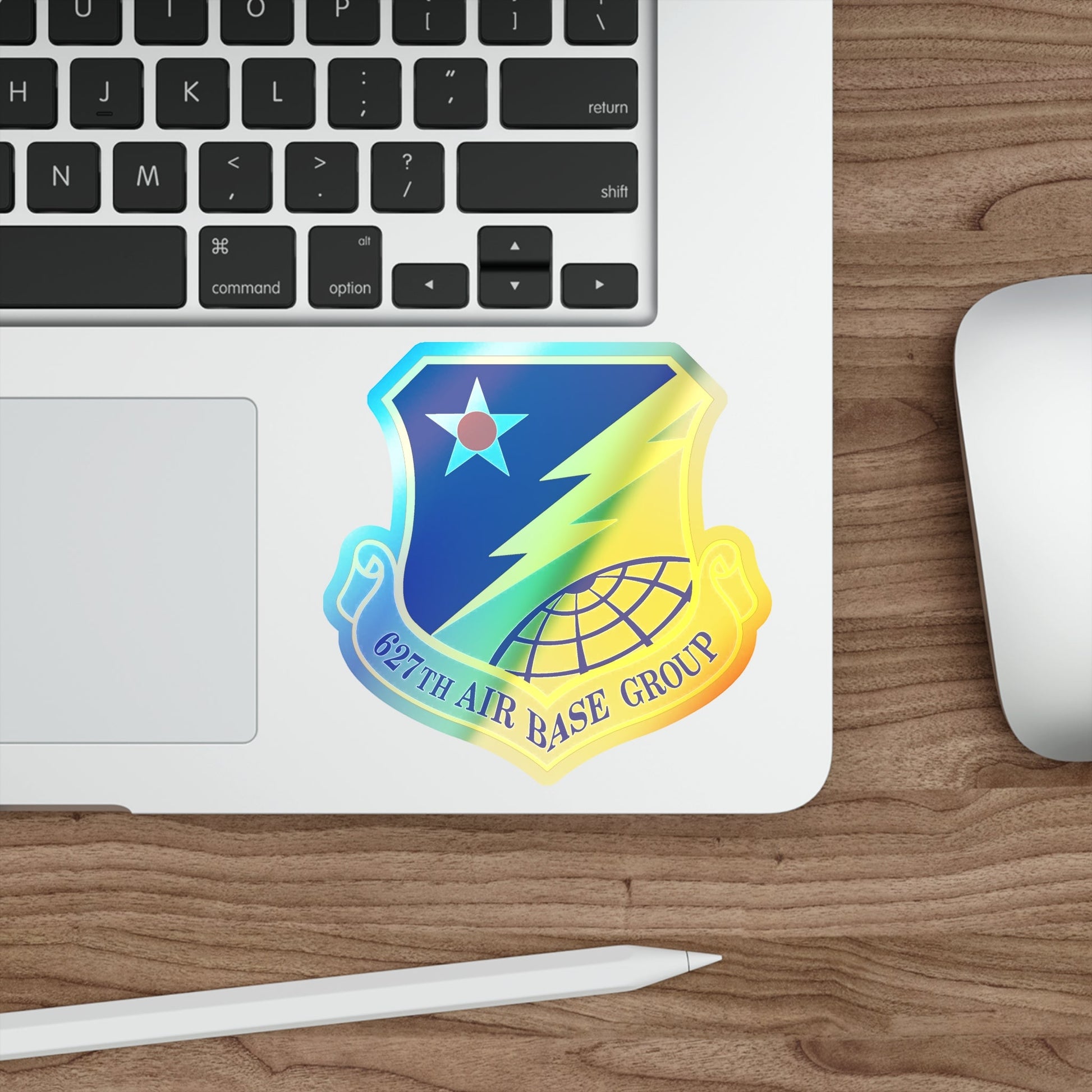 627 Air Base Group AMC (U.S. Air Force) Holographic STICKER Die-Cut Vinyl Decal-The Sticker Space