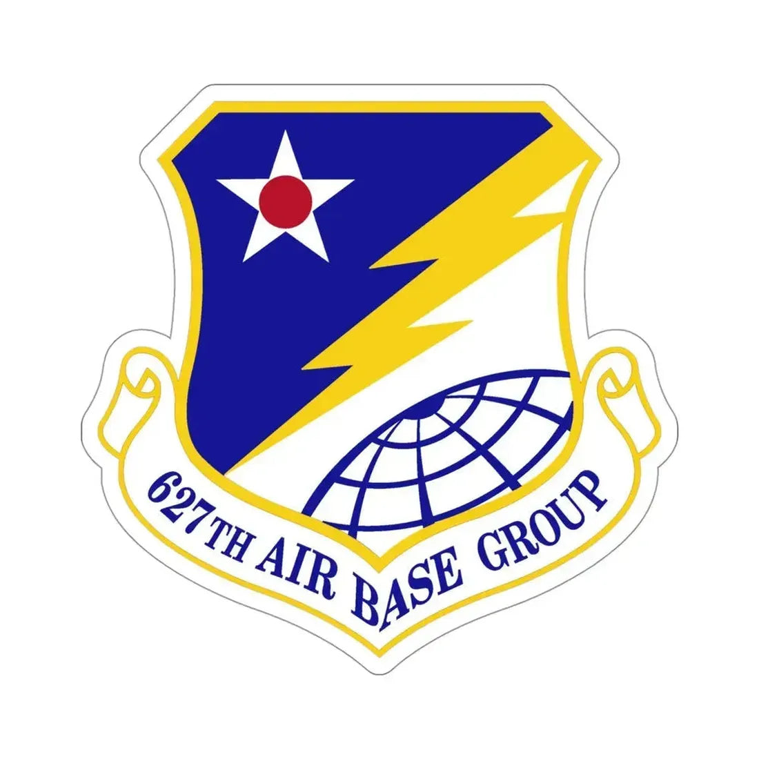 627 Air Base Group AMC (U.S. Air Force) STICKER Vinyl Die-Cut Decal 4 Inch - The Sticker Space
