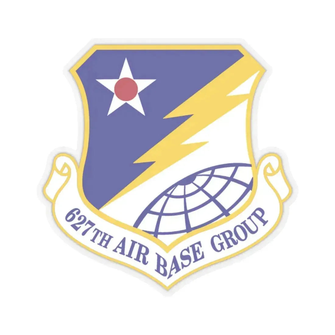627 Air Base Group AMC (U.S. Air Force) STICKER Vinyl Kiss-Cut Decal 2 Inch Transparent - The Sticker Space