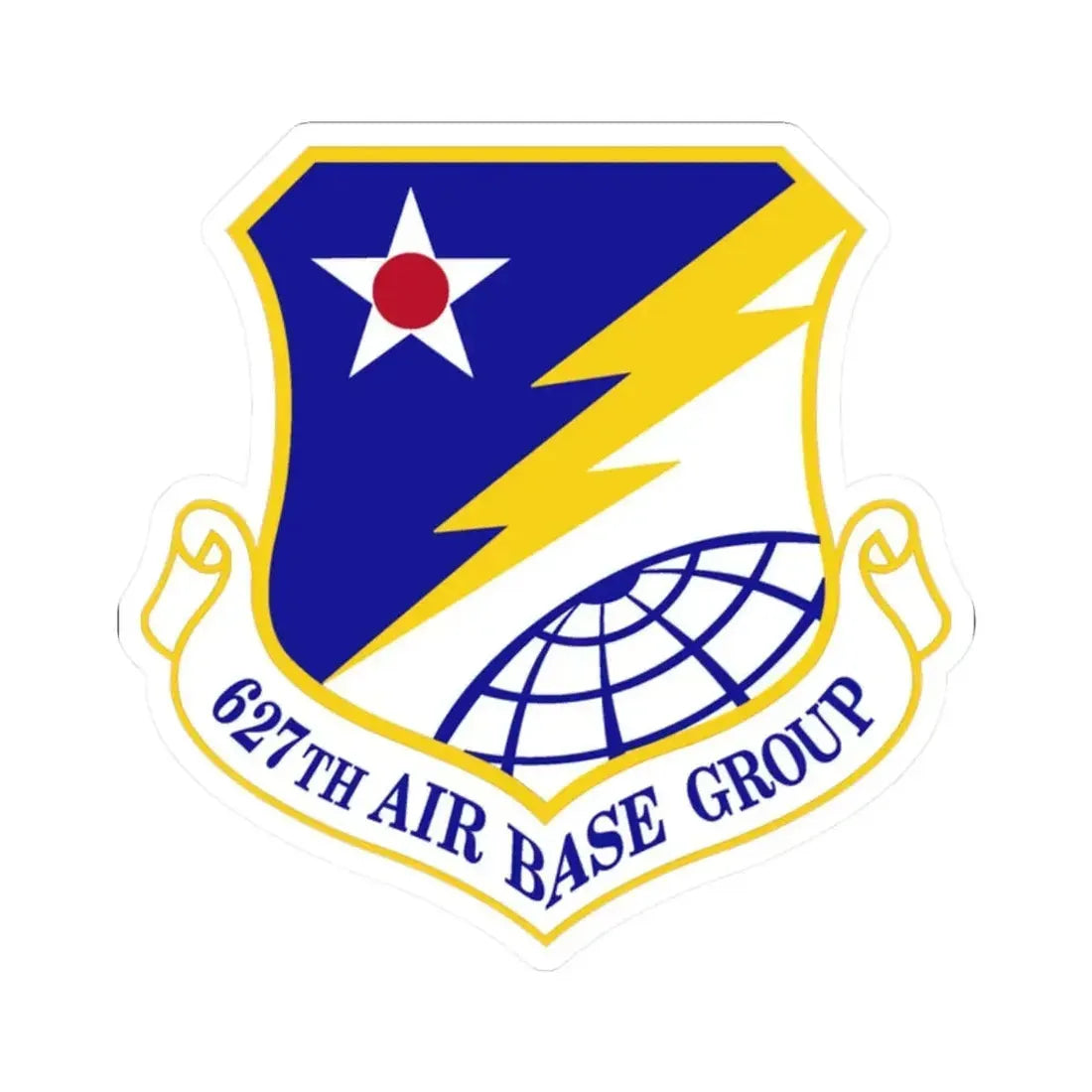 627 Air Base Group AMC (U.S. Air Force) STICKER Vinyl Kiss-Cut Decal 2 Inch White - The Sticker Space